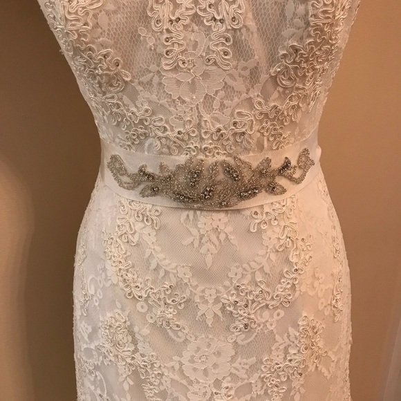 La SPOSA PRONOVIAS Belt only, MILLAR, off white, Grosgrain ribbon. - Picture 2 of 15